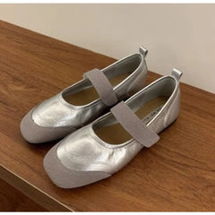 LBSFY -New Style Fashion Retro Women Spring Round Flat Shoes Comfor Anti Slip Mary Janes Shoes Soft Sole Versatile Women's Casual Shoes