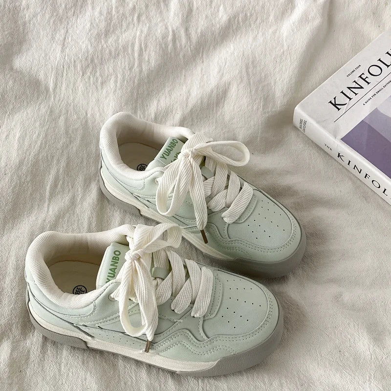 LBSFY -Women Shoes for Men Tennis Retro Punk White Skateboard Shoes Fashion Sneakers Couple Sports Casual Shoes