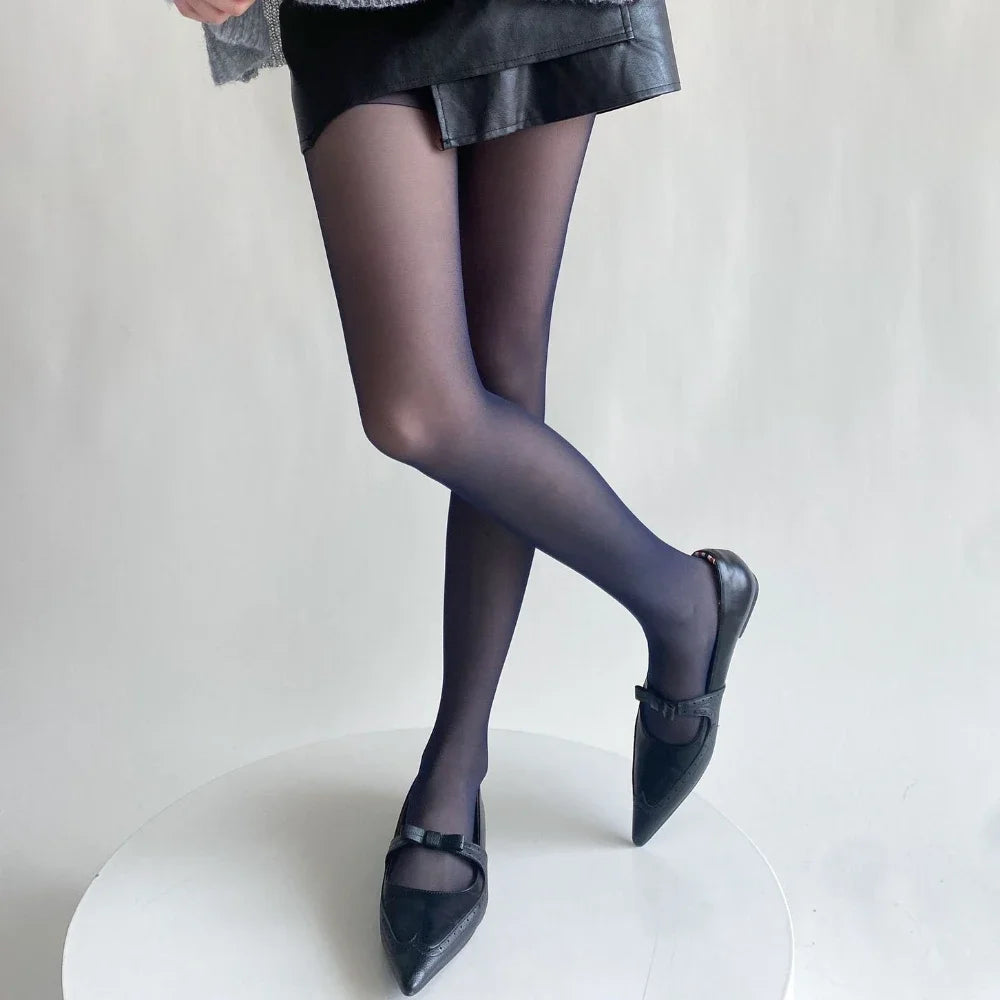 Lbsfy Blue Green Ultra-thin Nylon Thigh High Stockings Pantyhoses Women Sexy Women Tights Velvet Sexy Lingeries Hosiery Body Stockings