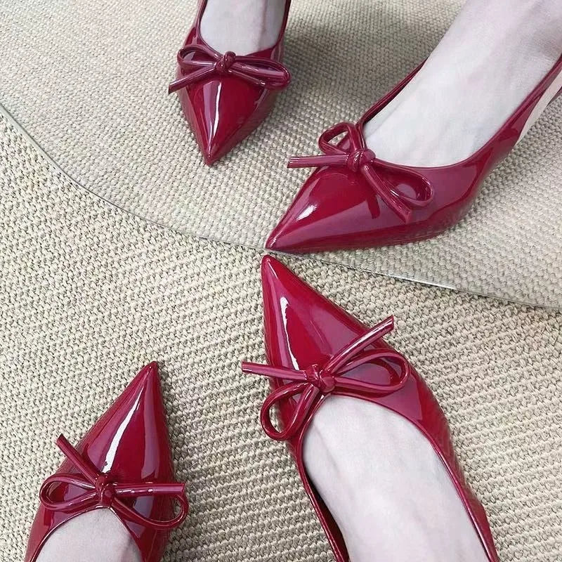 LBSFY -2025 hot Summer Women French style Clip Toe Slippers Fashion Dress Slide Shoes Ladies Elegant High Heel Footwear Mature style