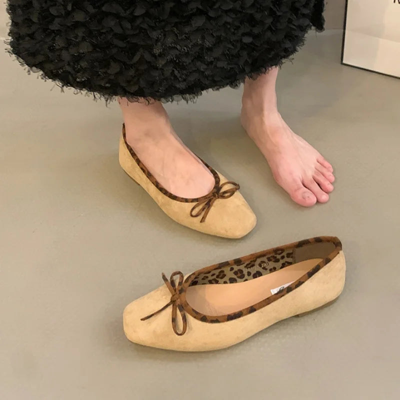 LBSFY -Soft Women Flats Femme Ballet Shoes Women Slip On Loafers Dress Flats Woman Outdoor Shoes Moccasins Mujer