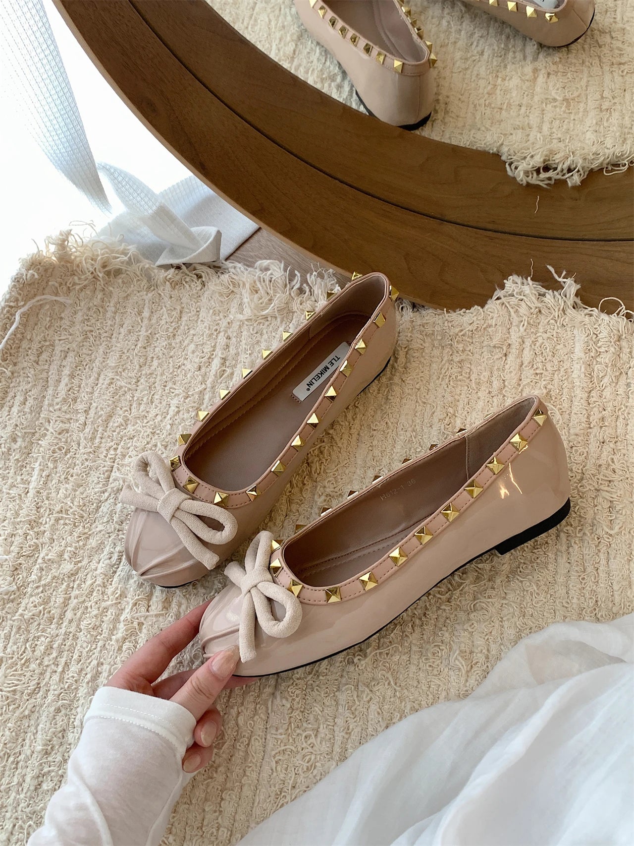 LBSFY  -    Women Flat Shoes Fashion Square Toe Shallow Slip On Ladies Ballerinas Flat Heel Casual Ballet Shoes Mujer