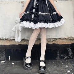 Lbsfy Lolita Girls Cute Pentacle Print Tights Women Sexy Gothic Punk Magical Five-Pointed Star Mesh Fish Net Pantyhose Body Stockings