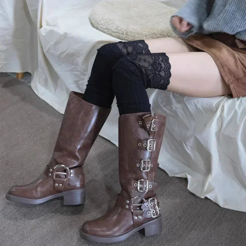 Lbsfy Socks Women Autumn/Winter Thigh High Lace Cute Lolita Warm Stockings Black White Long Leg Socks for Girl Boot Accessories