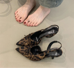 LBSFY - Summer High Heel Women Sandals Fashion Pointed Toe Singbacks Shoes Design Style Banquet Party Dress Sandalias Shoes
