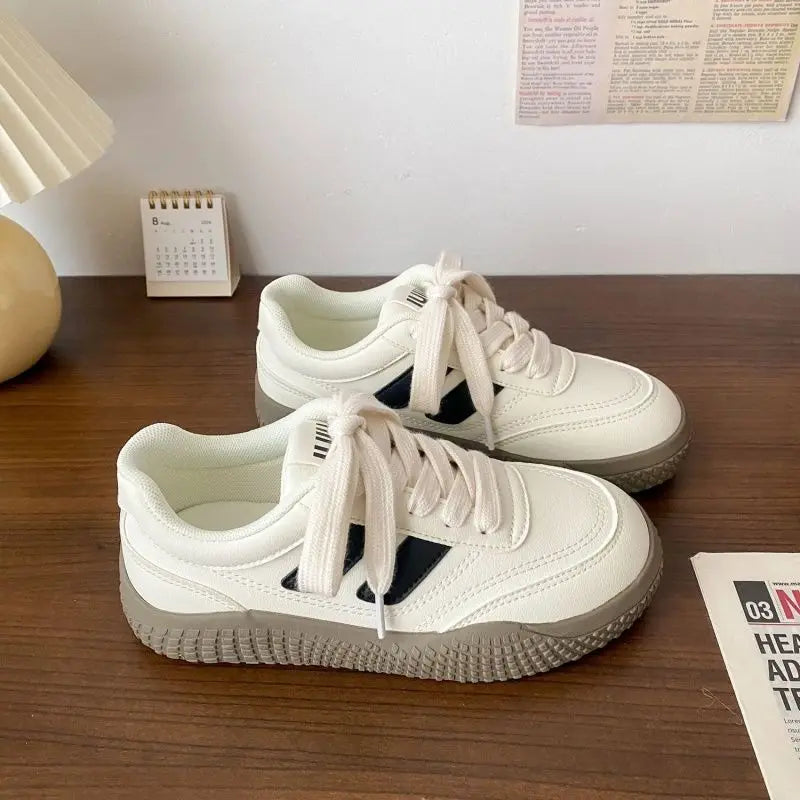 LBSFY  -  White Sports Shoes Woman Platform Sneakers Spring Summer 2025 Casual Tennis Female Flats Vulcanize Harajuku Korean Fashion