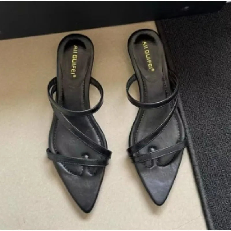 LBSFY -New Style Shoes for Women Plus Size Summer Women Outside Flat Slippers Flip Flops Casual Candy Color Sandals Zapatos De Mujer