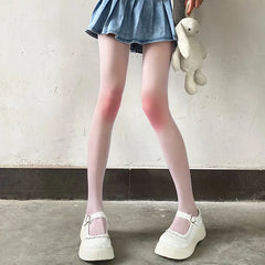 Lbsfy Gradient Color stockings Sexy black Spring/Summer Thin Pink Hottie Pantyhose New Fashion Long Stockings