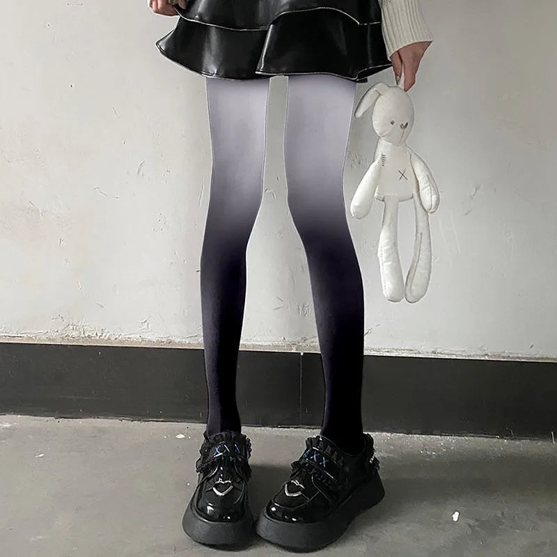 Lbsfy 80D Lolita Gradient Women Sexy Anime Stockings Cute Leggings Spring Autumn Snagging Resistance Colored Pantyhose for Girl Tights