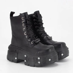 LBSFY  -  2024 New Women's Ankle Boots Platform Metal Winter Women's Shoes High Heels Big Size Women's Short Boots