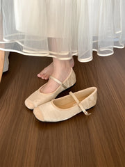 LBSFY -New Brand Women Flat Shoes Round Toe Shallow Slip On Ladies Casual Ballet Shoes Soft Leather Eelgant Ballet Shoes Mujer
