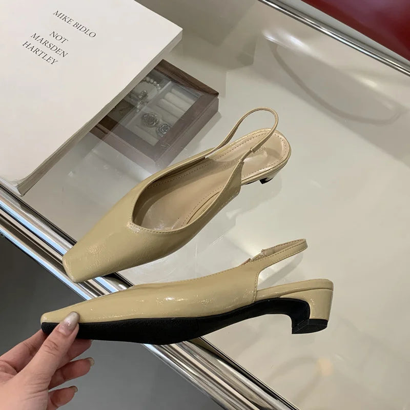 LBSFY  - New Brand Women Sandal Fashion Ladies Eelgant Outdoor Dress Slingback Shoes Thin High Heel Sexy Pumps Shoes Mujer