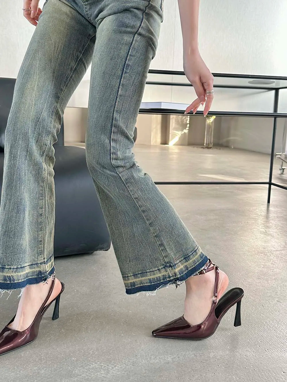 LBSFY  -  Gladiator Women Sandals Round Toe Summer Dress Shoes Thin High Heels Cross Strap Black White Gold Red Sexy Pumps Ankle Strap 39