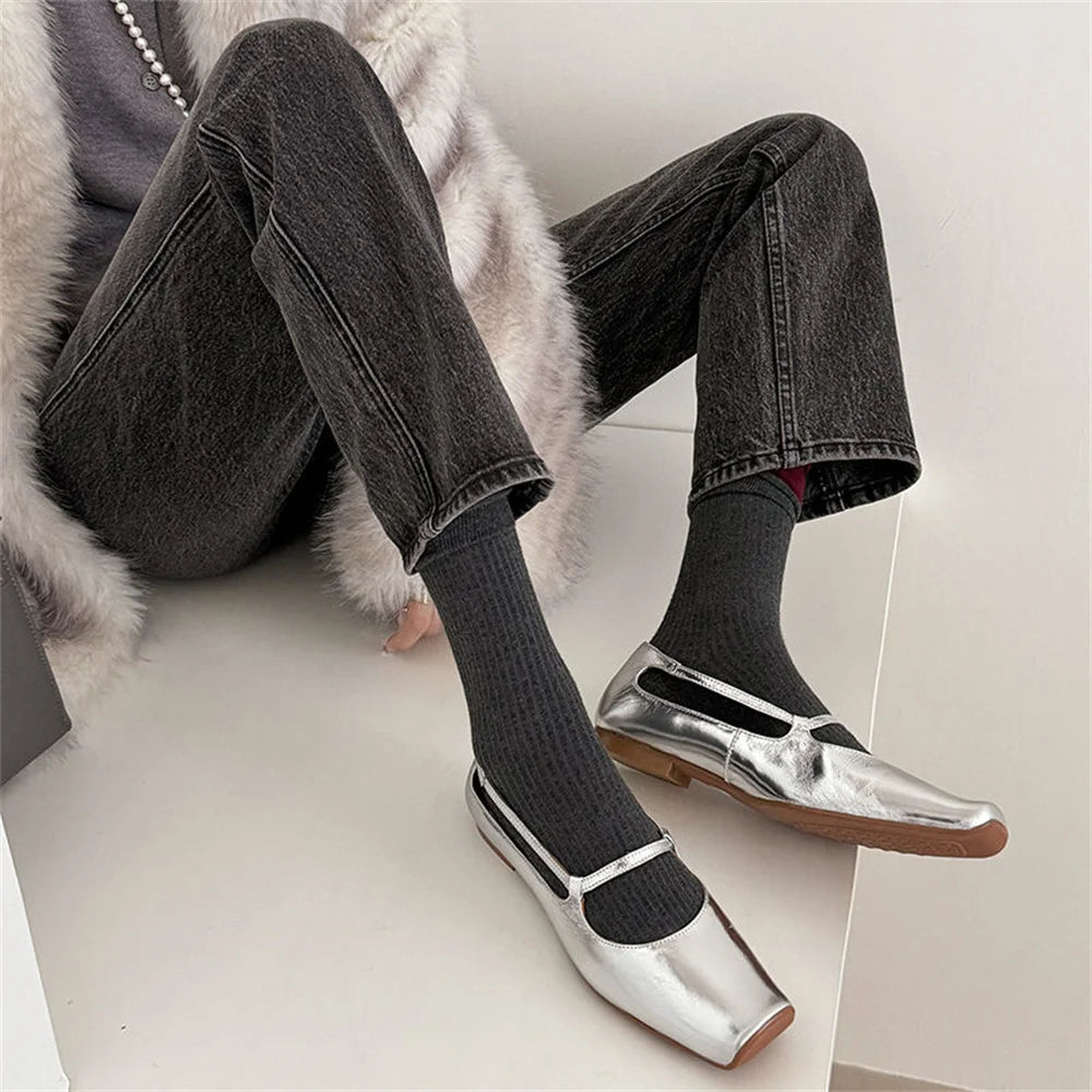 LBSFY  -  Women's Loafers 2025 Spring Summer New Shallow Mouth Sailing Shoes Women's Casual Retro Loafers Flat Shoes