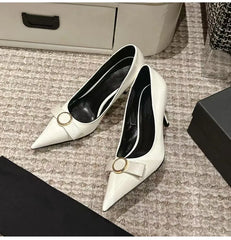 LBSFY  -   Star style Fashion Patent Leather Rhinestones Bowknot Women Pumps Spring Autumn Elegant Pointed toe Thin High heels Party Shoes