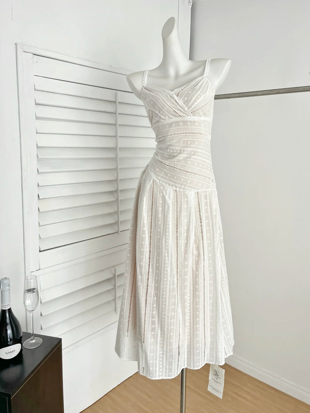 LBSFY -French Vintage Fashion Women's Sling Dresses 2025 New Summer V-Neck Slim Waist Spaghetti Strap Long Dress Casual Holiday Robe