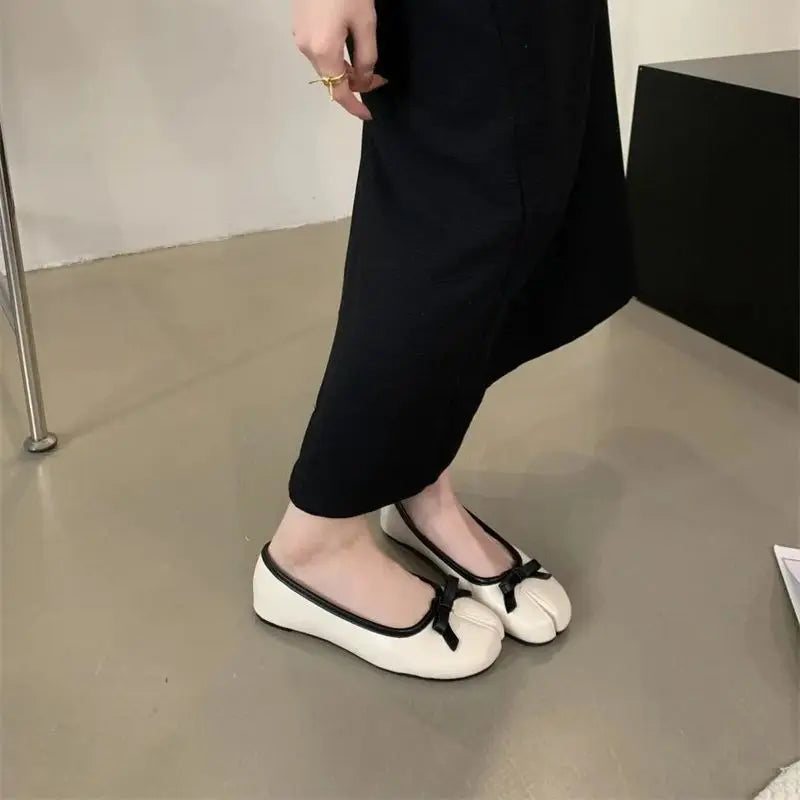 LBSFY  -  Split Toe Flat Shoes Mary Janes Ballet Flats Women 2024 Ballerines Femme Chaussure