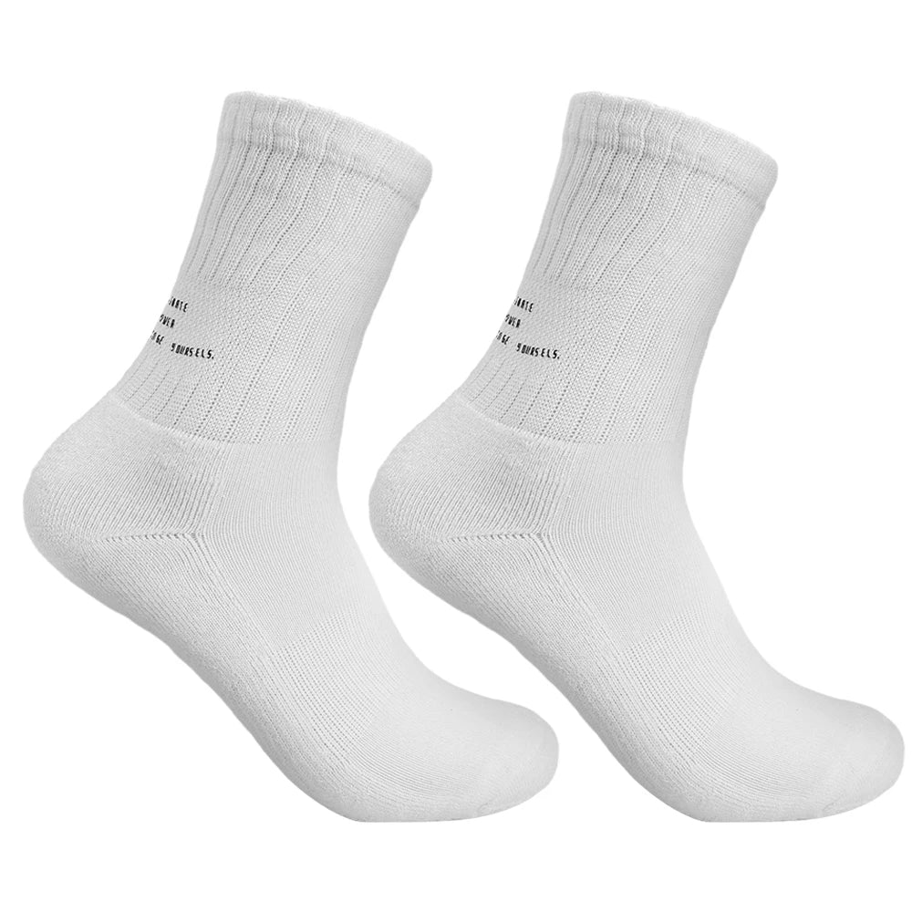 Lbsfy Vintage Simple Letter Socks for Men Women Soft Breathable Sports Socks Autumn Winter Solid Color Casual Versatile Stacked Sock