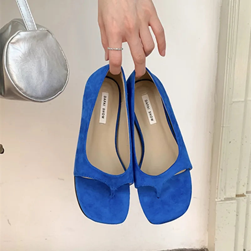 LBSFY -Summer Women's Flip-Flop Slip-On Flats Open Toe Soft Sandals Comfortable Casual Female Ballerinas Shoes Mujer