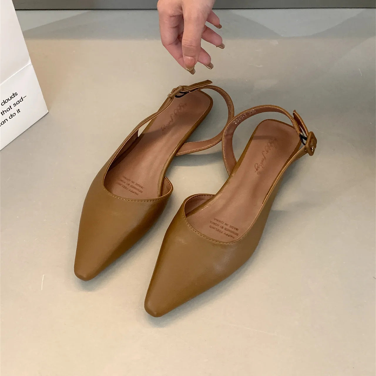 LBSFY -Brand New Flat Sandals Shallow Slip On Women Slingback Shoes Soft Casual Ladies Sandal Flat Heel Outdoor Dress Mules