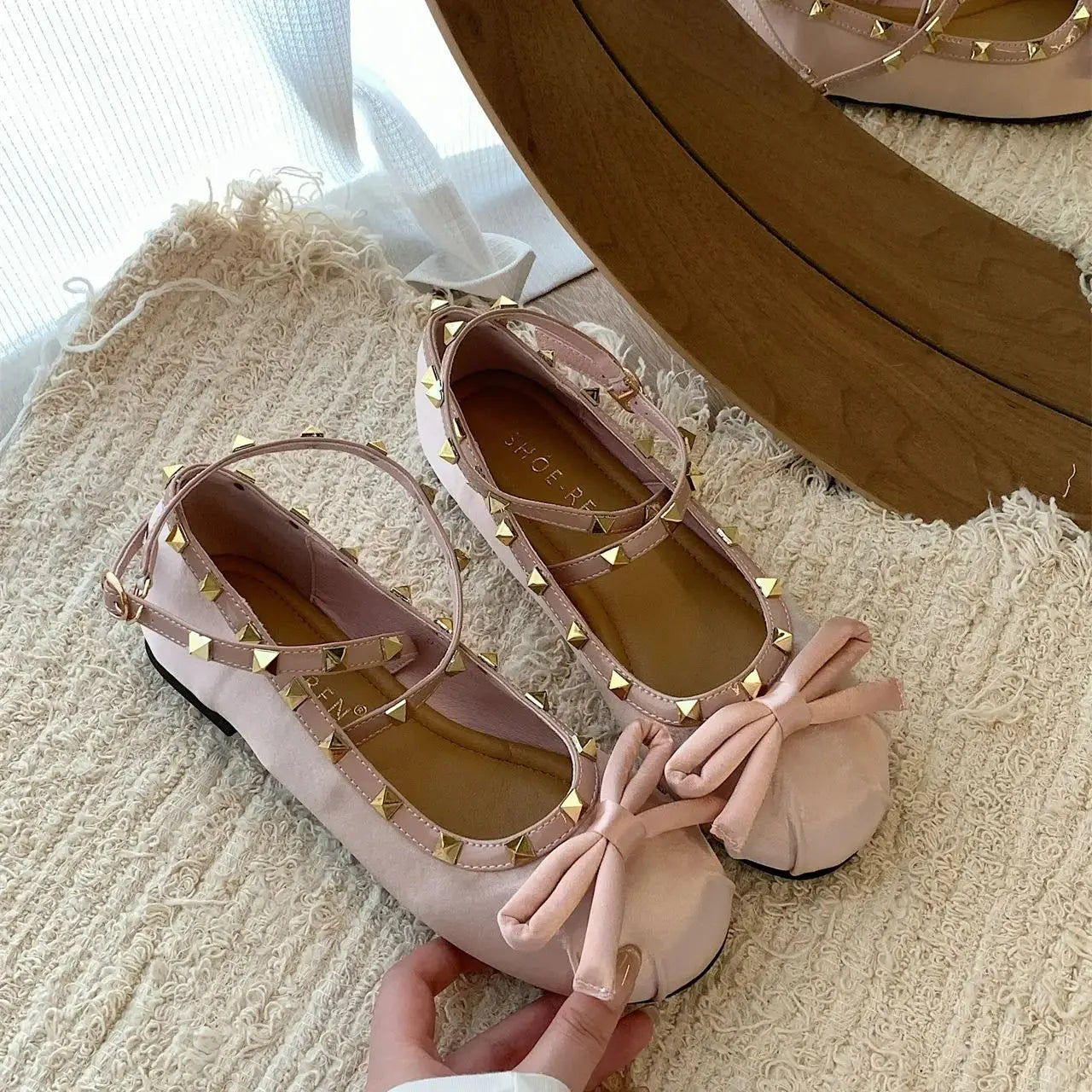 LBSFY  -    Women Flat Shoes Fashion Square Toe Shallow Slip On Ladies Ballerinas Flat Heel Casual Ballet Shoes Mujer
