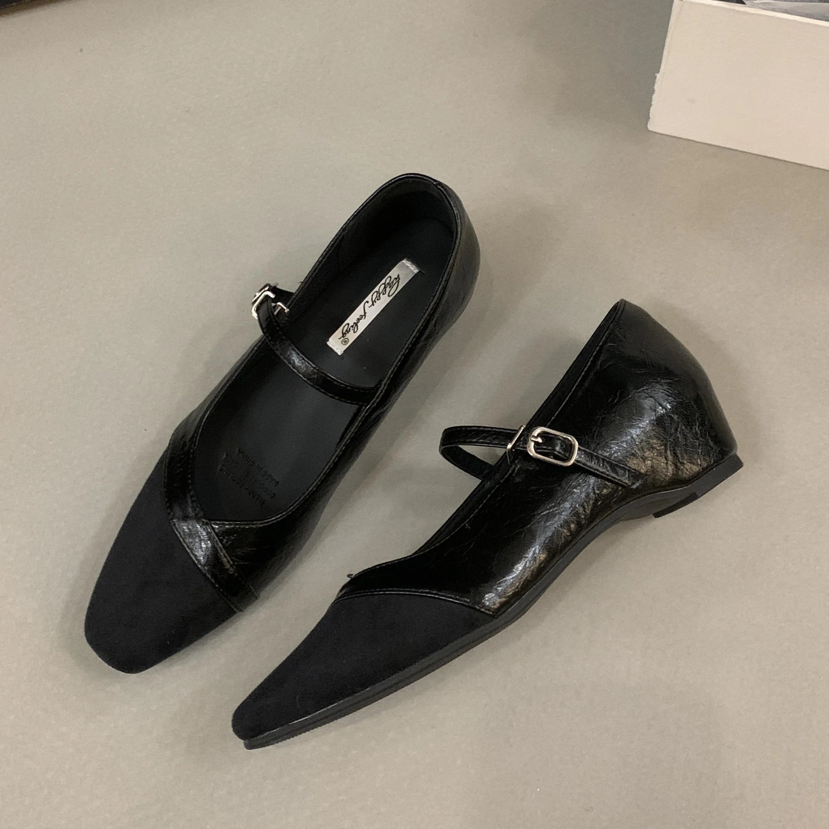 LBSFY  - Spring New Brand Round Toe Shallow Slip O  Women Flats Ladies Casual Ballet Shoes Soft Leather Eelgant Dress Shoes