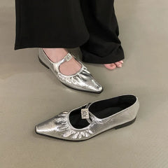 LBSFY -New Women Flat Shoes Flat Shoes Round Toe Slip On Ladies Casual Loafer Shoes Flat Soft Sole Fashion Baller Shoes