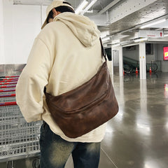 LBSFY -Men's Chest Bag Casual Simple Large-Capacity Crossbody Bag Men's Travel Men's Motorcycle Cycling Bag Daily Sports Fitness Free Shipping Messenger Bag