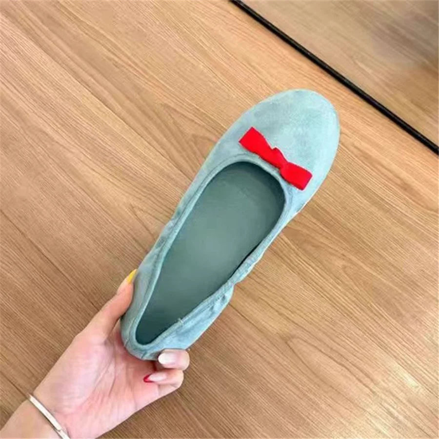 LBSFY  -  Cute Bowknot Women Ballet Flats Casual Slip-on Loafers Dance Shoes Ladies Walking Espadrilles Comfortable Flat Shoes Woman