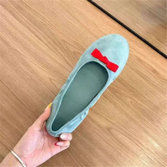 LBSFY  -  Cute Bowknot Women Ballet Flats Casual Slip-on Loafers Dance Shoes Ladies Walking Espadrilles Comfortable Flat Shoes Woman