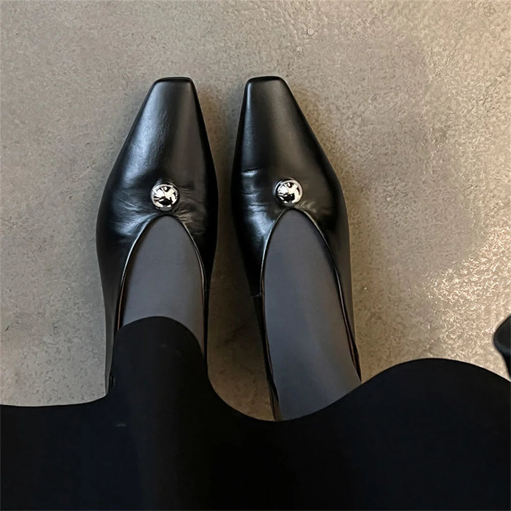 LBSFY  -  Women's High Heels New 2cm Simple Business Women's Shoes Evening Party Genuine Leather Elegant Prom Pumps Office Shoes