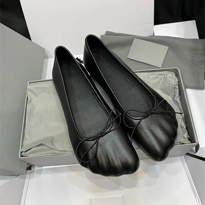 LBSFY  -  Fashion Soft Leather Five Finger Split Toe Design Women Ballet Flats Fashion Black Silver Mary Janes Lazy Walking Loafers Shoes