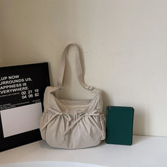 LBSFY -Fitness Bag Tote Bag Casual Versatile Day Series Large Capacity Summer Travel Simple Solid Color Light Commuter Shoulder Bag