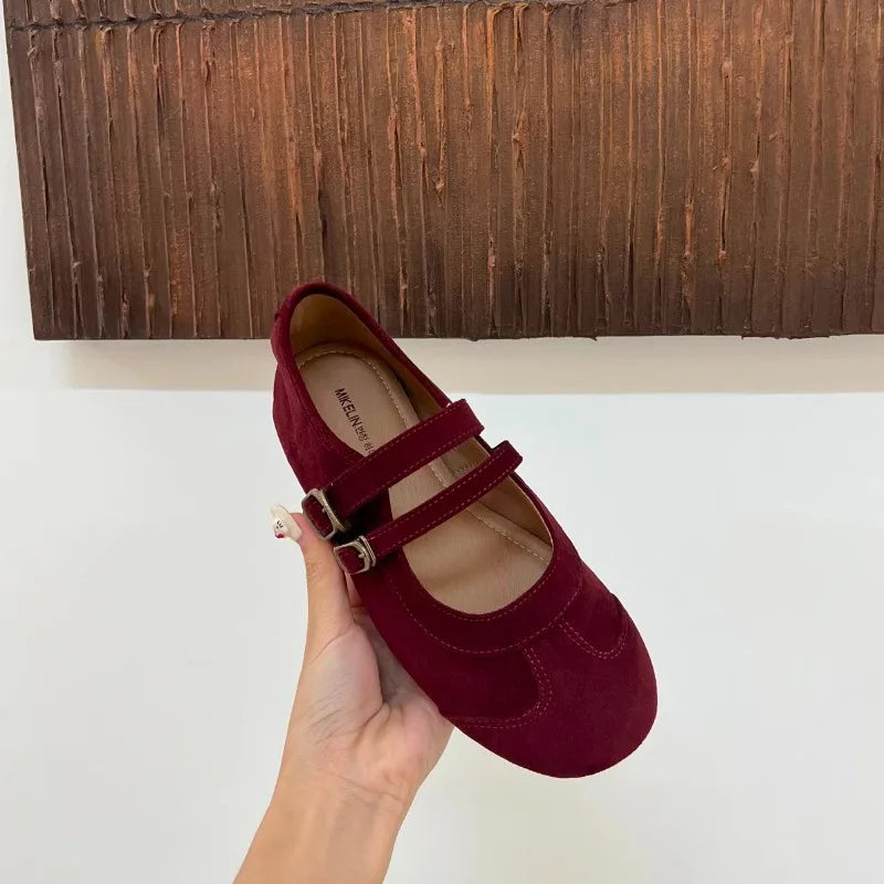 LBSFY -Flat Shoes for Women Fashionable Casual Fashionable Comfortable Zapatillas De Mujer Ballerina Soft Moccasin Mary Janes Shoes