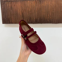 LBSFY -Flat Shoes for Women Fashionable Casual Fashionable Comfortable Zapatillas De Mujer Ballerina Soft Moccasin Mary Janes Shoes