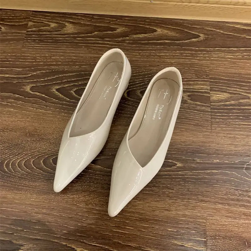 LBSFY -Spring Pointed Toe Women Flats Women Fashion Shallow Slip On Shoes Ladies Elgant Paryt Dress Shoes Sandals Mujer