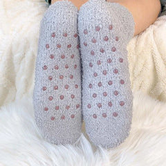Lbsfy Winter Coral Fleece Autumn Winter Non-Slip Coral Floor Socks Women Thick Warm Socks Carpet Sleep Slippers Indoor Home Short Sock