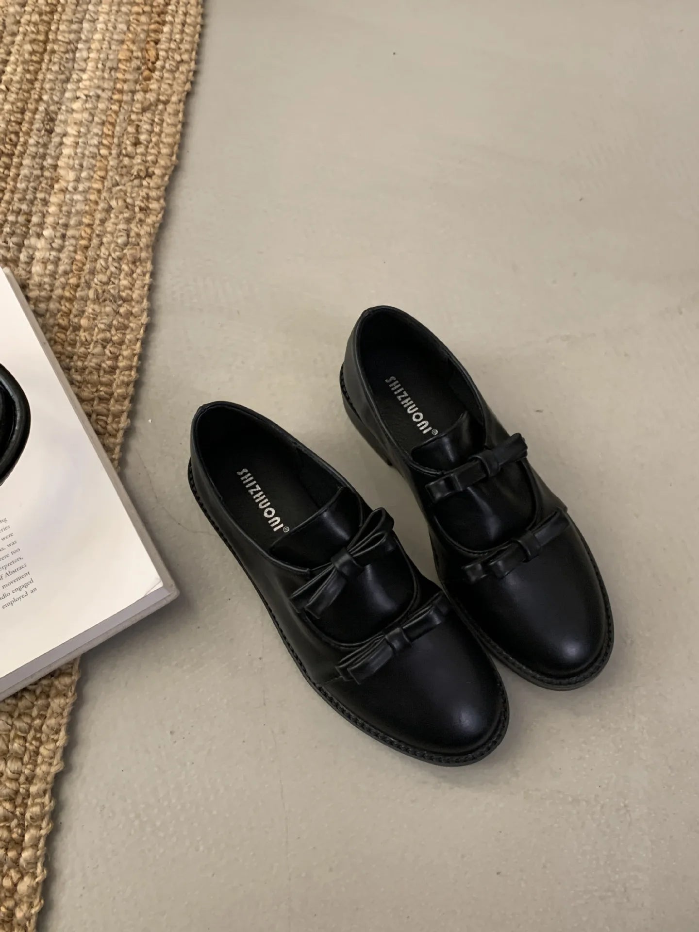 LBSFY  -  Mary Janes Shoes For Women Round Toe Bow Pumps 2025 New Fashion Loafers Shoe
