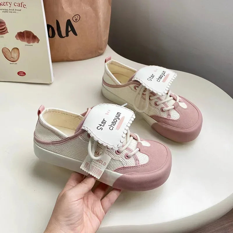 LBSFY  -  Fashion Casual New Designer Women Canvas Shoes Designer Soft-soled Outdoor Ladies Sneakers Spring Autumn Zapatillas De Mujer