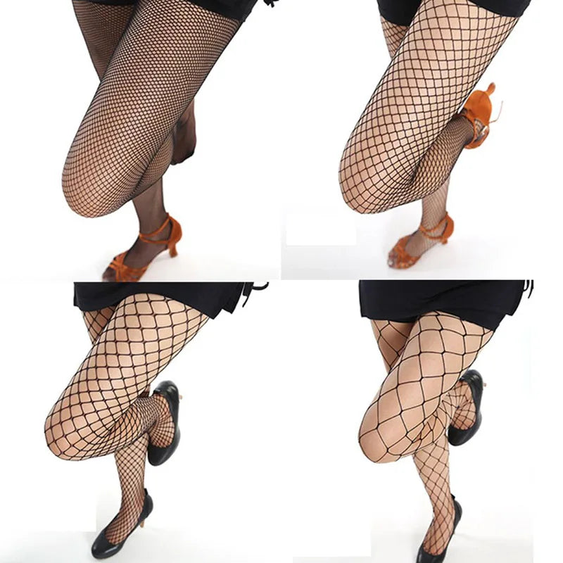 Lbsfy Women Long Sexy Fishnet Stockings Fish Net Pantyhose Mesh Tights Lingerie Skin Thigh High Stocking Black Lingerie Accessories