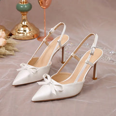 LBSFY  -  Size 33-41 2024 Summer New Pointed White Wedding Shoes Bride Party Shoes Women Shoes High Heel