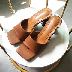 LBSFY -Women Brand Slippers Summer Low Heel Leisure Sandal Casual Outdoor Beach Flip Flop Open Toe Flat  Female Slides