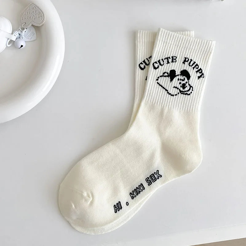 Lbsfy Women Socks Cute Kawaii Lovely Harajuku Sweet Style Socks Female Cartoon Bear Rabbit Dog Girl  Outerwear Sports Socks Wholesale