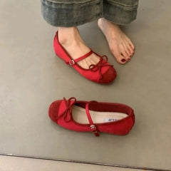 LBSFY -Women's Bow Toe Half Slippers Summer Non-Slip Inner Heightening Mary Jane Shoes for Women Soft Soled Breathable Sandals Slippers