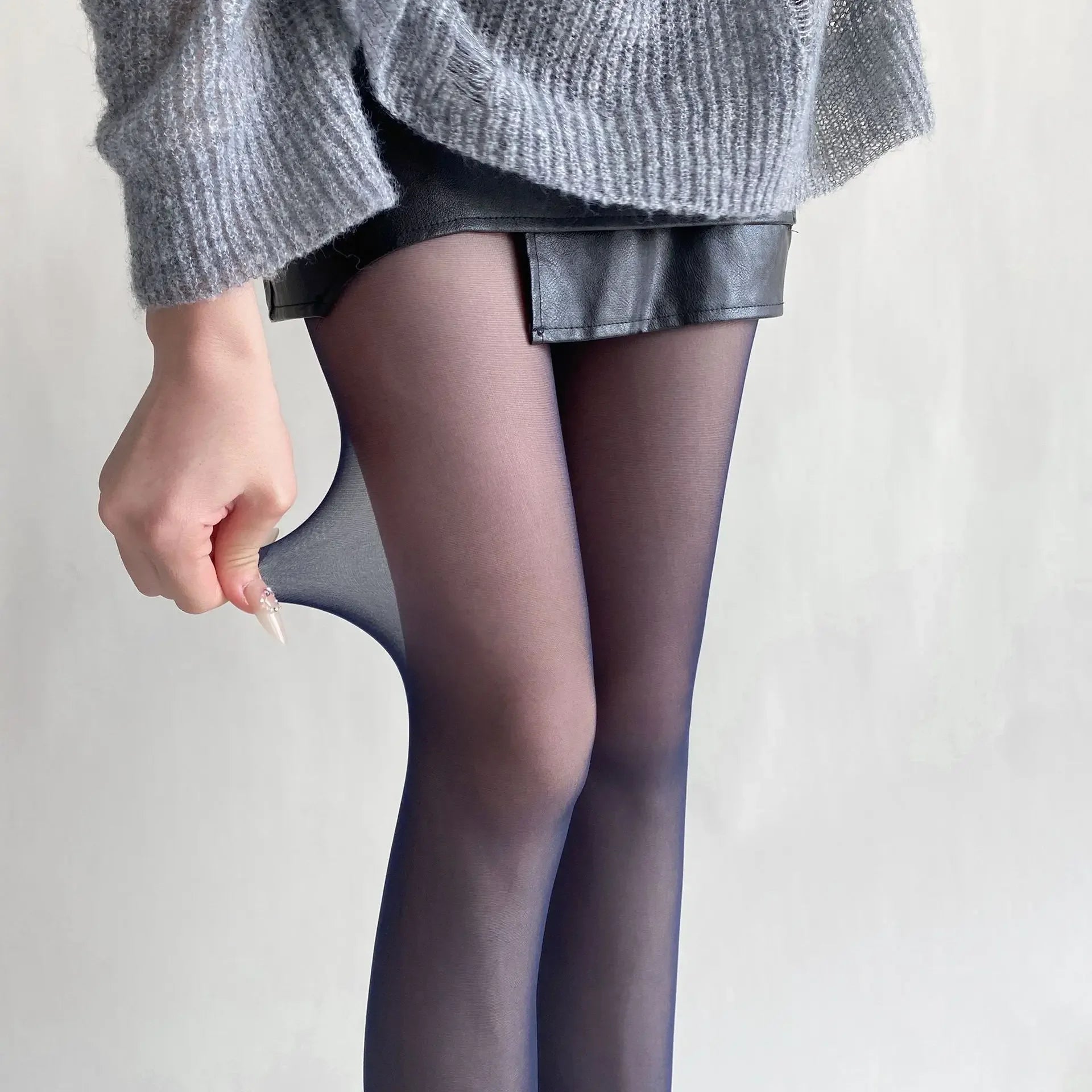 Lbsfy Blue Green Ultra-thin Nylon Thigh High Stockings Pantyhoses Women Sexy Women Tights Velvet Sexy Lingeries Hosiery Body Stockings