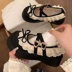 LBSFY -Designer Women's Mary Jane Shoes with Elegant Butterfly-Knot Thick Heel Fashionable Party Dress Footwear Platform Sandals