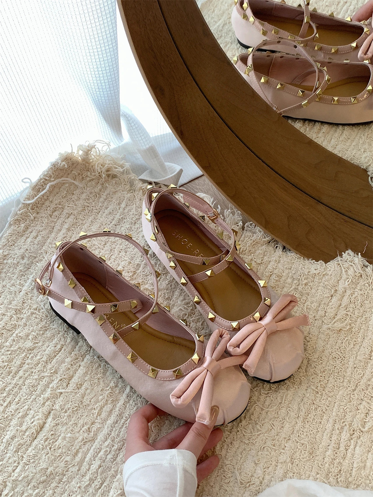 LBSFY  -    Women Flat Shoes Fashion Square Toe Shallow Slip On Ladies Ballerinas Flat Heel Casual Ballet Shoes Mujer