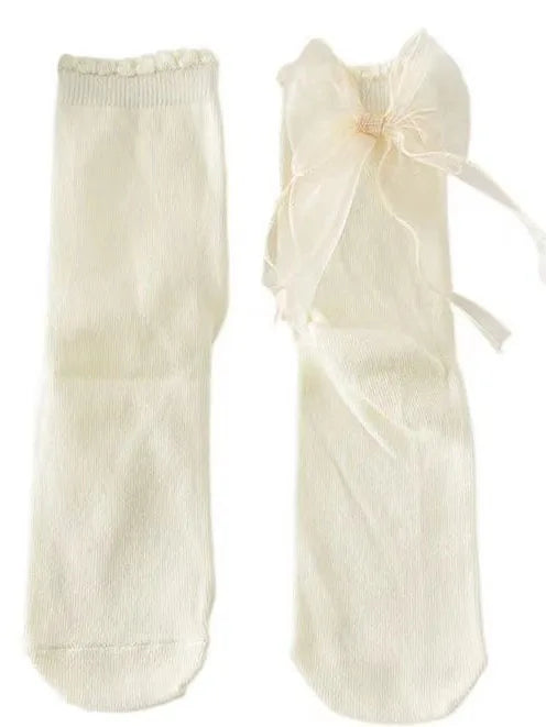 Lbsfy Women's Sock Spring Summer Antibacteria Bow Stud Sock Lovers Cute Princess Sent Gift For Boyfriend Lace Funny Sock Japanese Sock