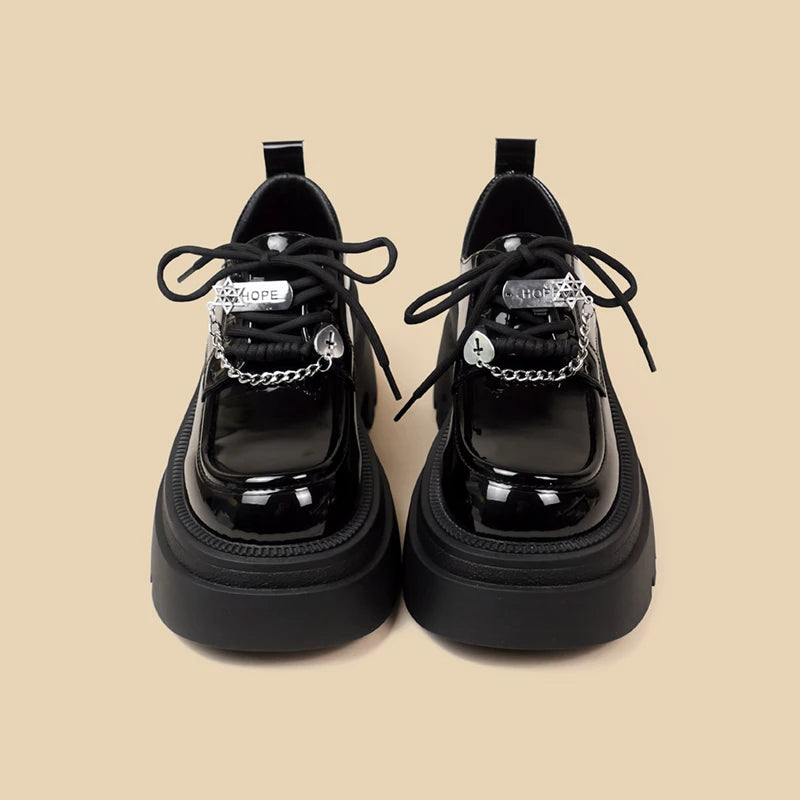 LBSFY  -   Fashion Mary Jane Shoes Lovely Girls Students Black Vintage Platform Shoes Women Trendy Pumps