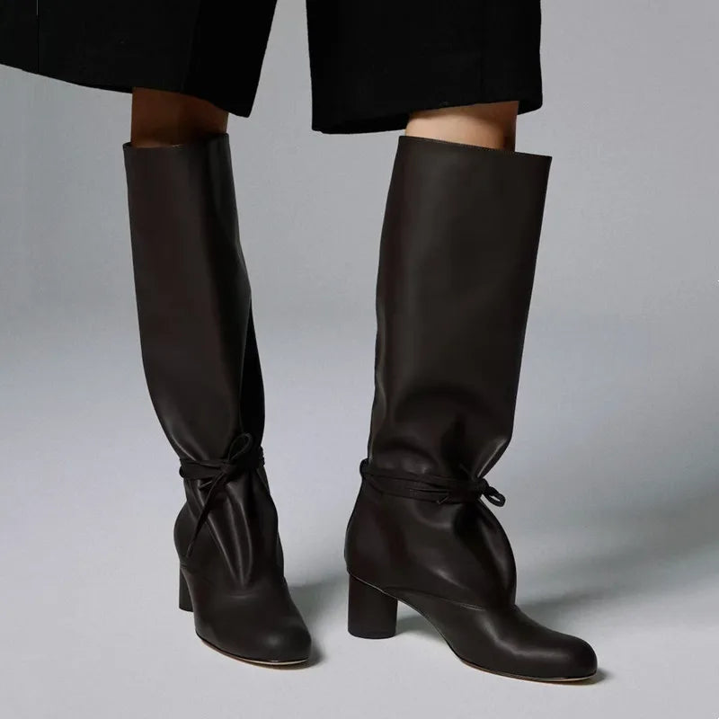 LBSFY  -   Star style Fashion Patent Leather Silver Split Toe Tabi Women Ankle Boots Autumn Winter High heels Chunky Chelsea Boots Shoes
